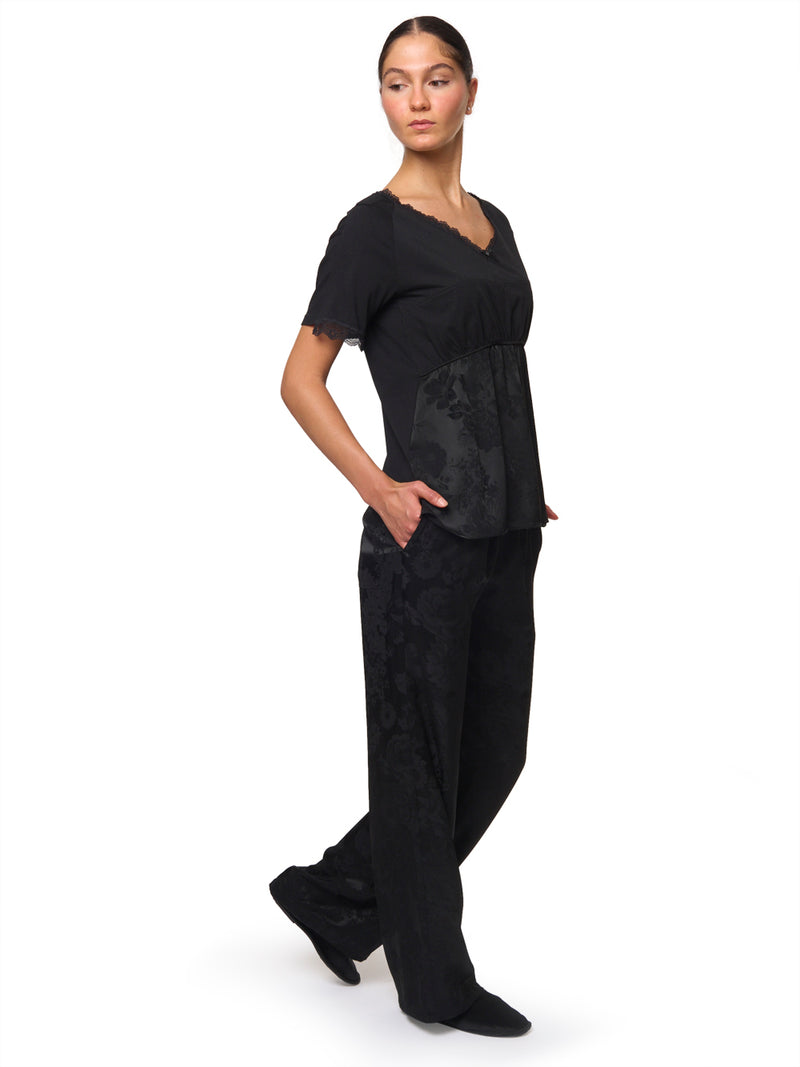 MM6 Pantalone Jacquard a Fiori