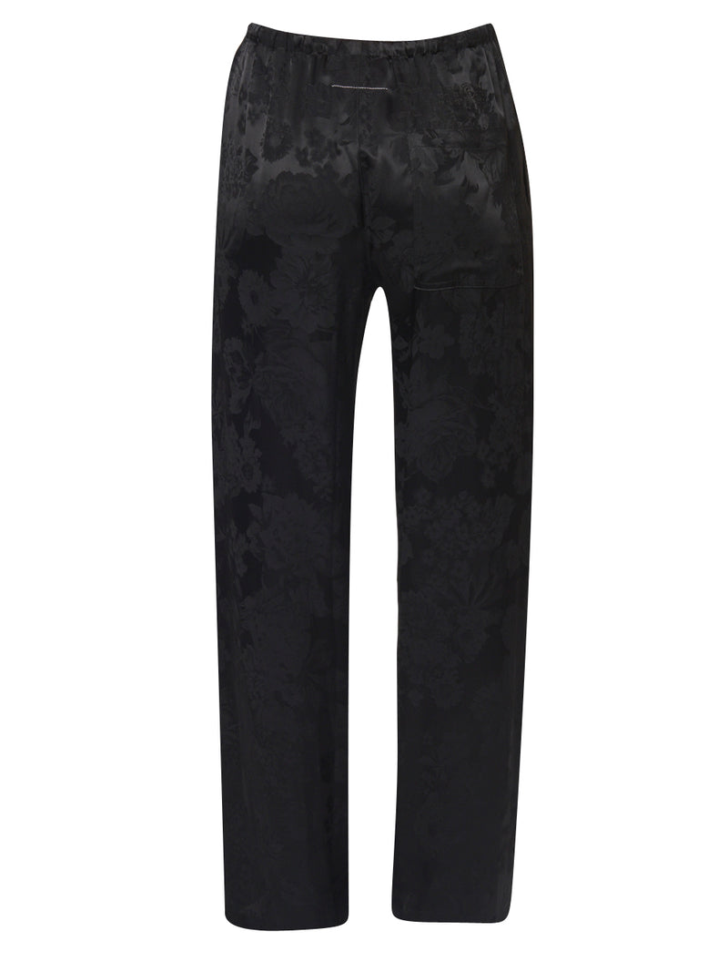 MM6 Pantalone Jacquard a Fiori
