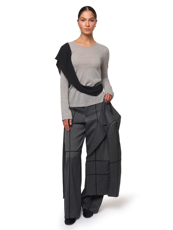 MM6 Maglia con Sciarpa al Collo