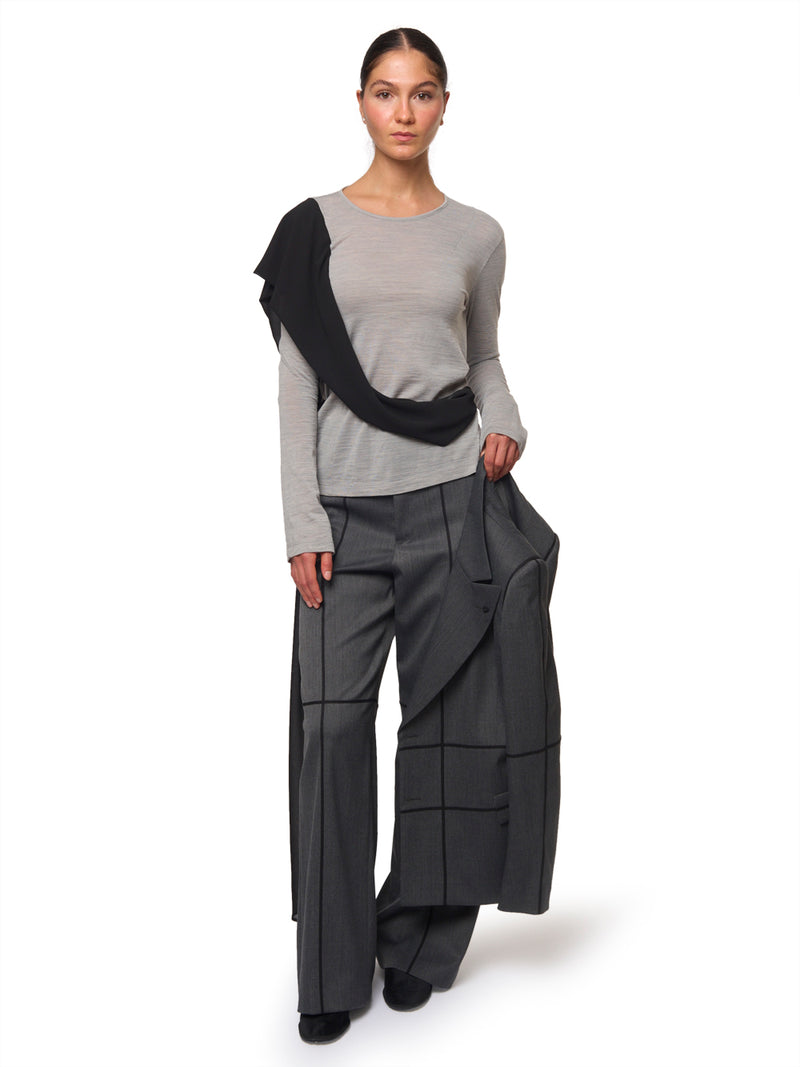 MM6 Maglia con Sciarpa al Collo