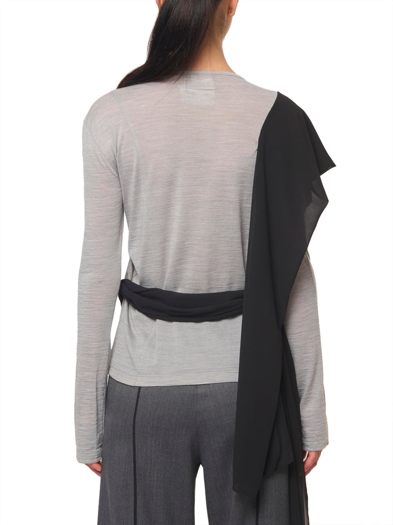 MM6 Maglia con Sciarpa al Collo