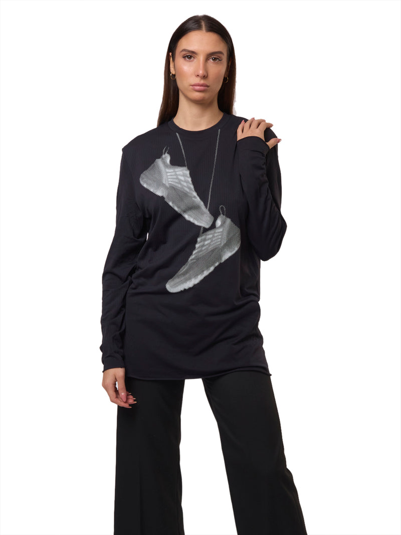 MM6 Maglia a Maniche Lunghe con stampa Salomon