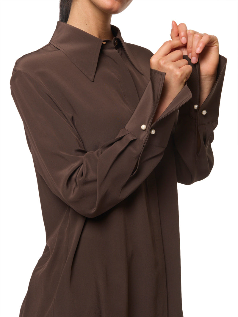 PHISIQUE DU ROLE Camicia in Seta con Gemelli