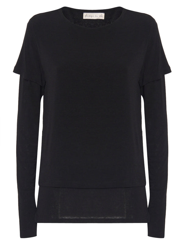 PHISIQUE DU ROLE Maglia a Maniche Lunghe Effetto Due Strati