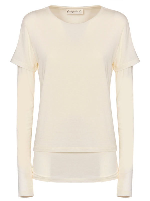 PHISIQUE DU ROLE Maglia a Maniche Lunghe Effetto due Strati