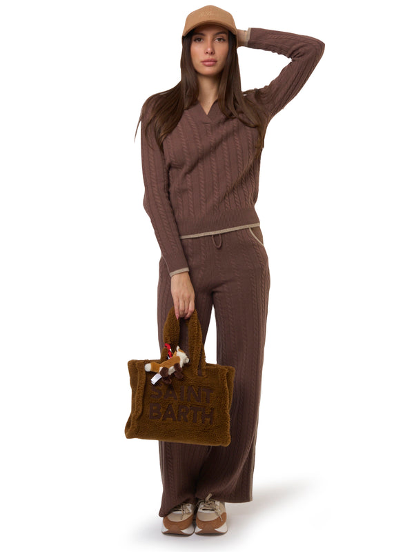 SAINT BARTH Polo in Lana a Trecce Clichy