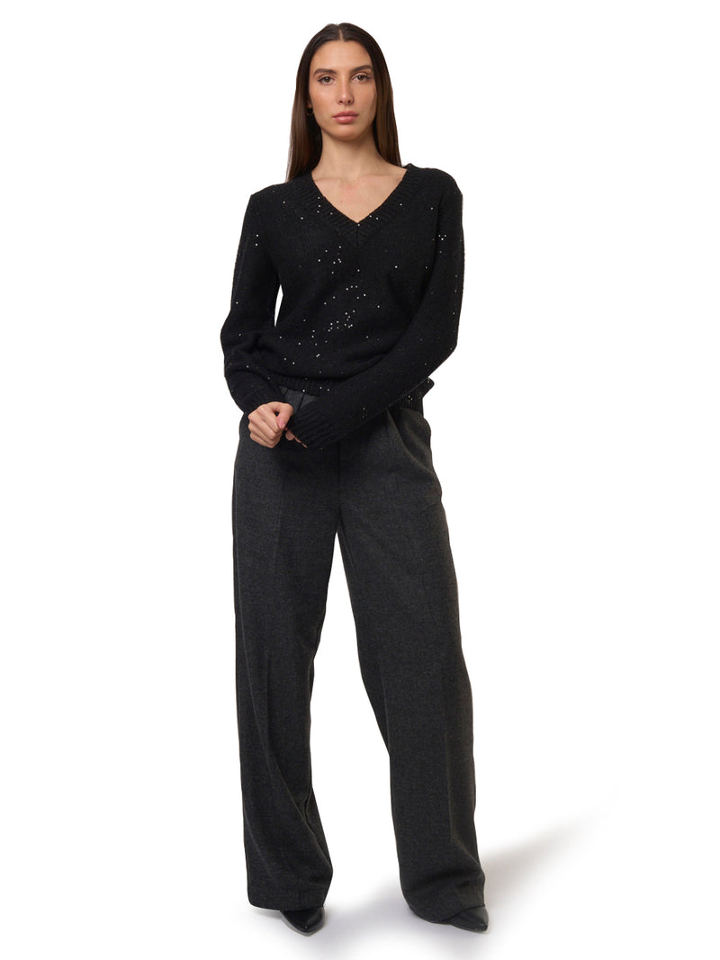 SAINT BARTH Maglione in Lana con Paillettes Eleara