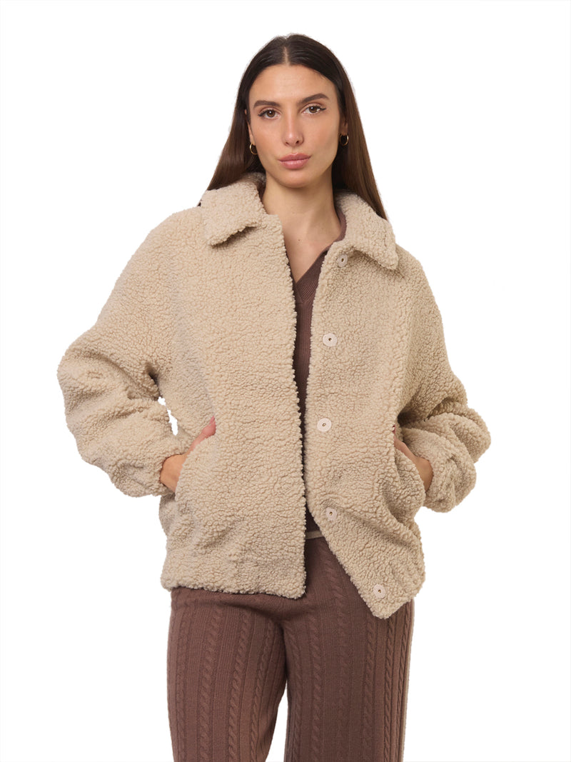 SAINT BARTH Bomber Teddy Jeanne