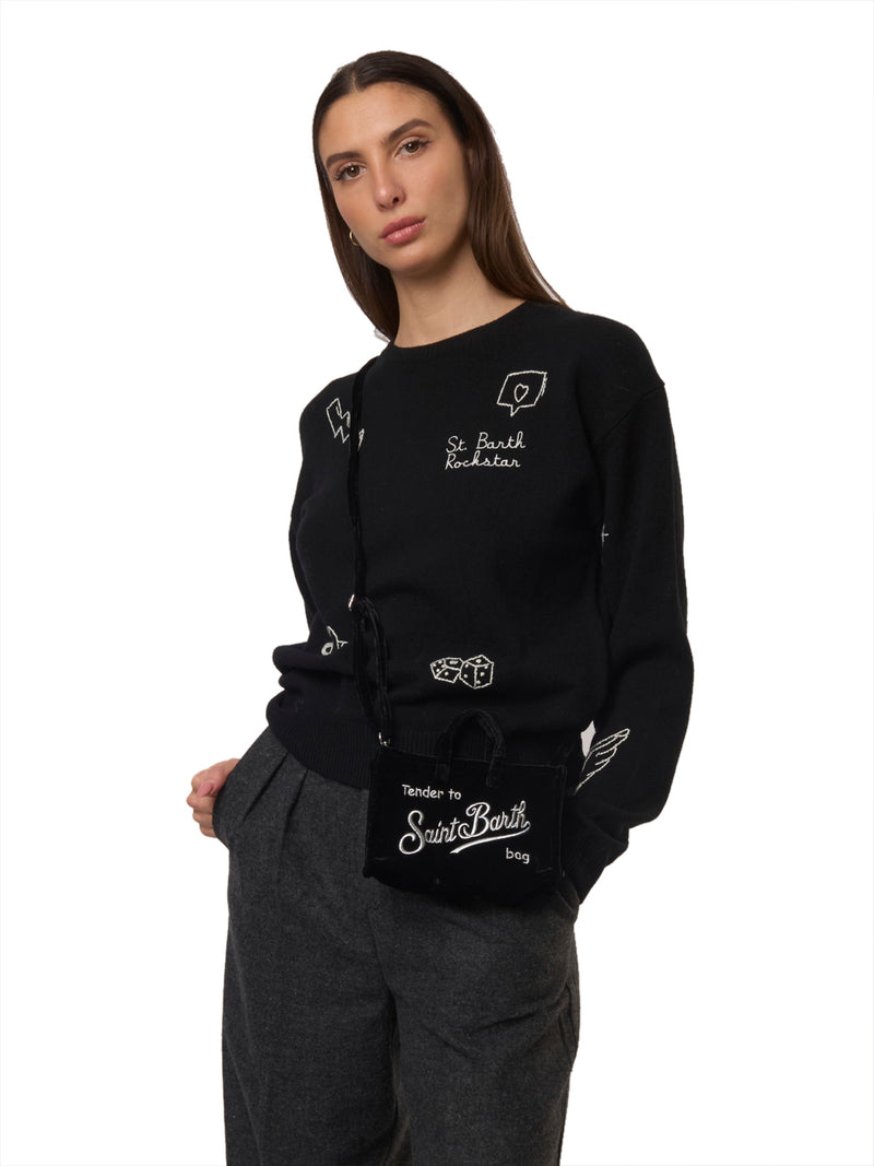 SAINT BARTH Maglione in Lana con Ricami