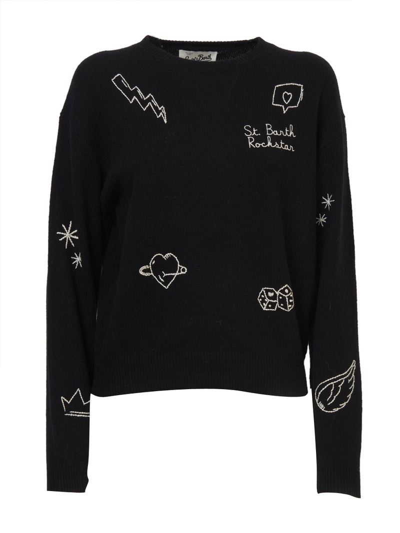 SAINT BARTH Maglione in Lana con Ricami