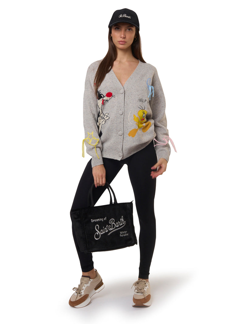 SAINT BARTH Cardigan Titti e Silvestro Sasi