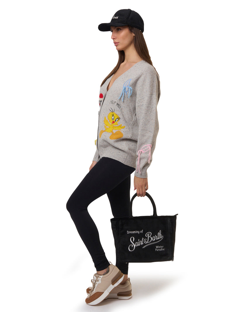 SAINT BARTH Cardigan Titti e Silvestro Sasi