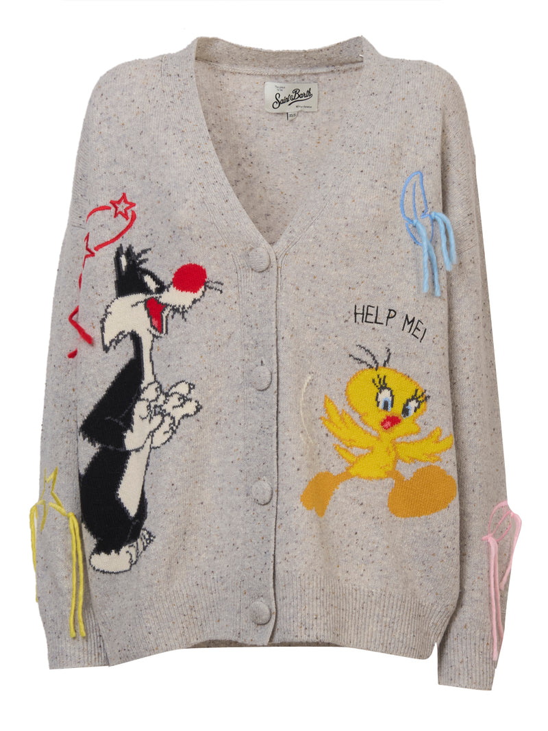 SAINT BARTH Cardigan Titti e Silvestro Sasi