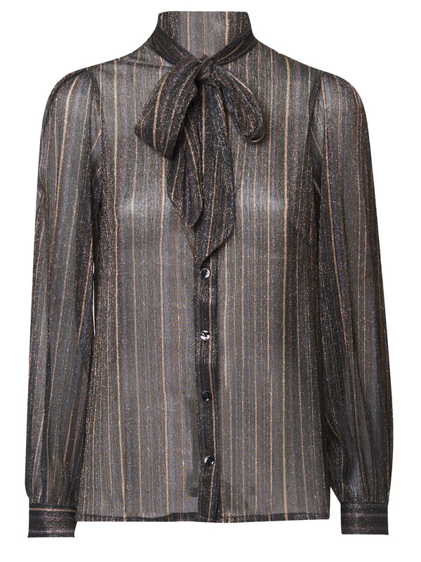 SIYU Camicia in Lurex a Righe