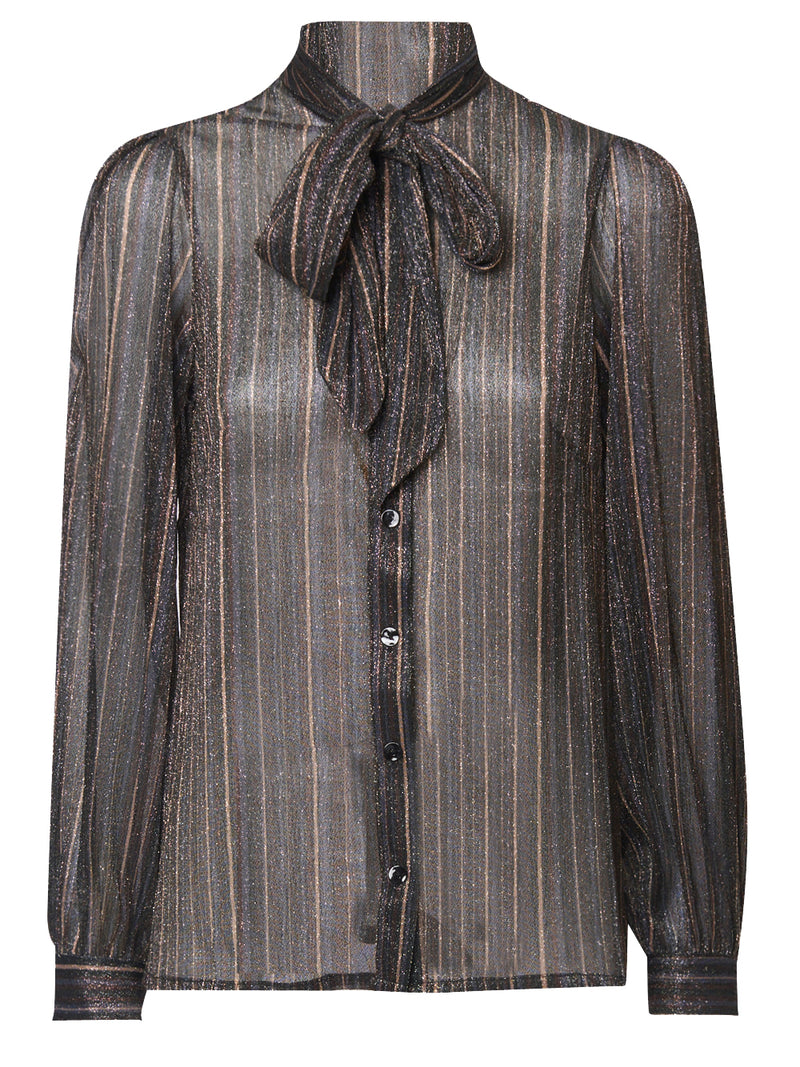 SIYU Camicia in Lurex a Righe