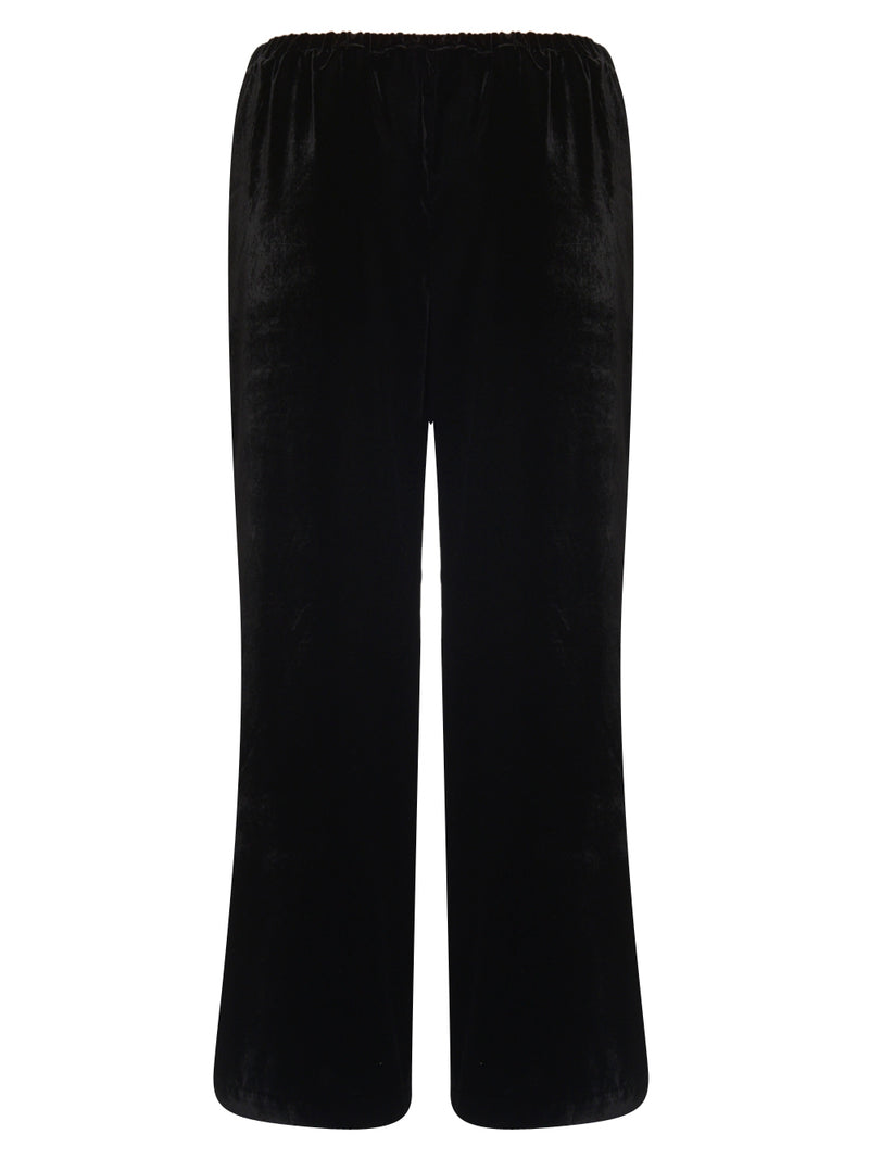 VIRGINIA BIZZI Pantalone Ampio in Velluto